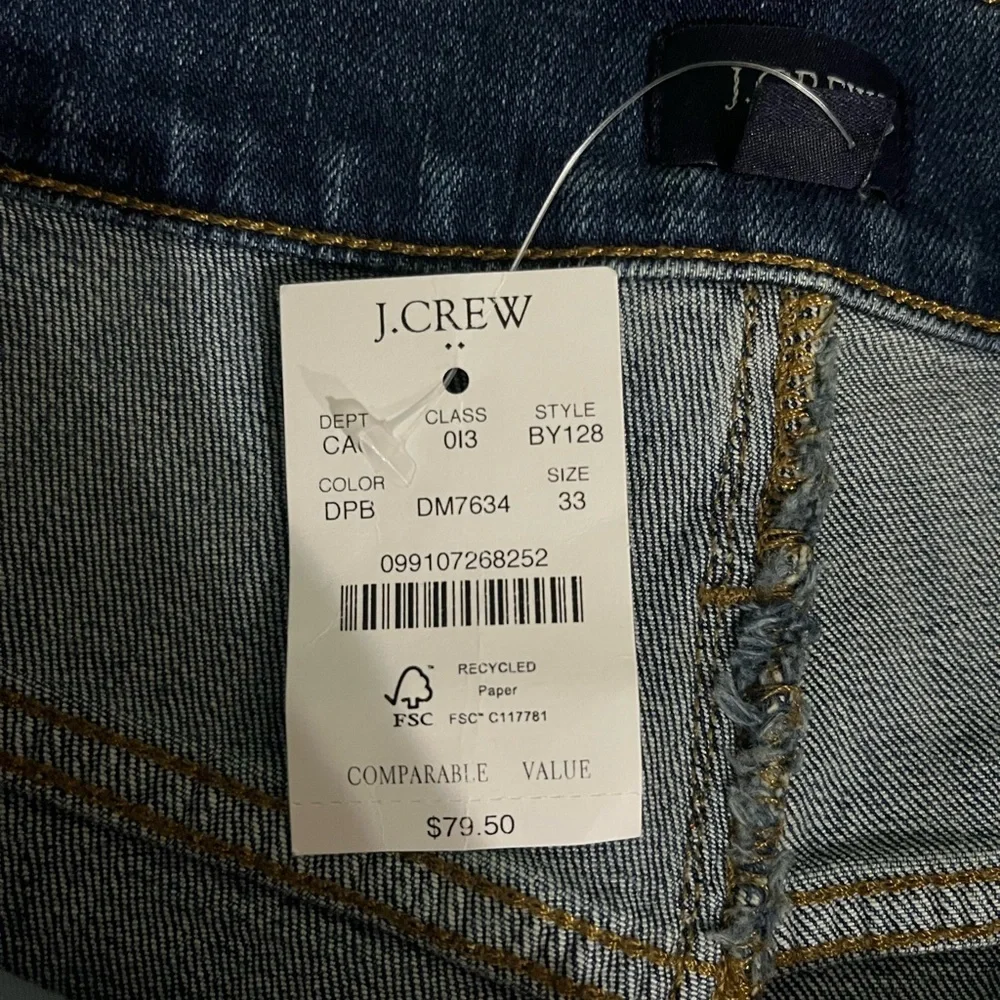 Bundle of 2 NWT J. Crew Women's Classic denim short in dark Pacific blue wash
